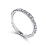 14K White Gold Matching Wedding Band - 0.3 ct