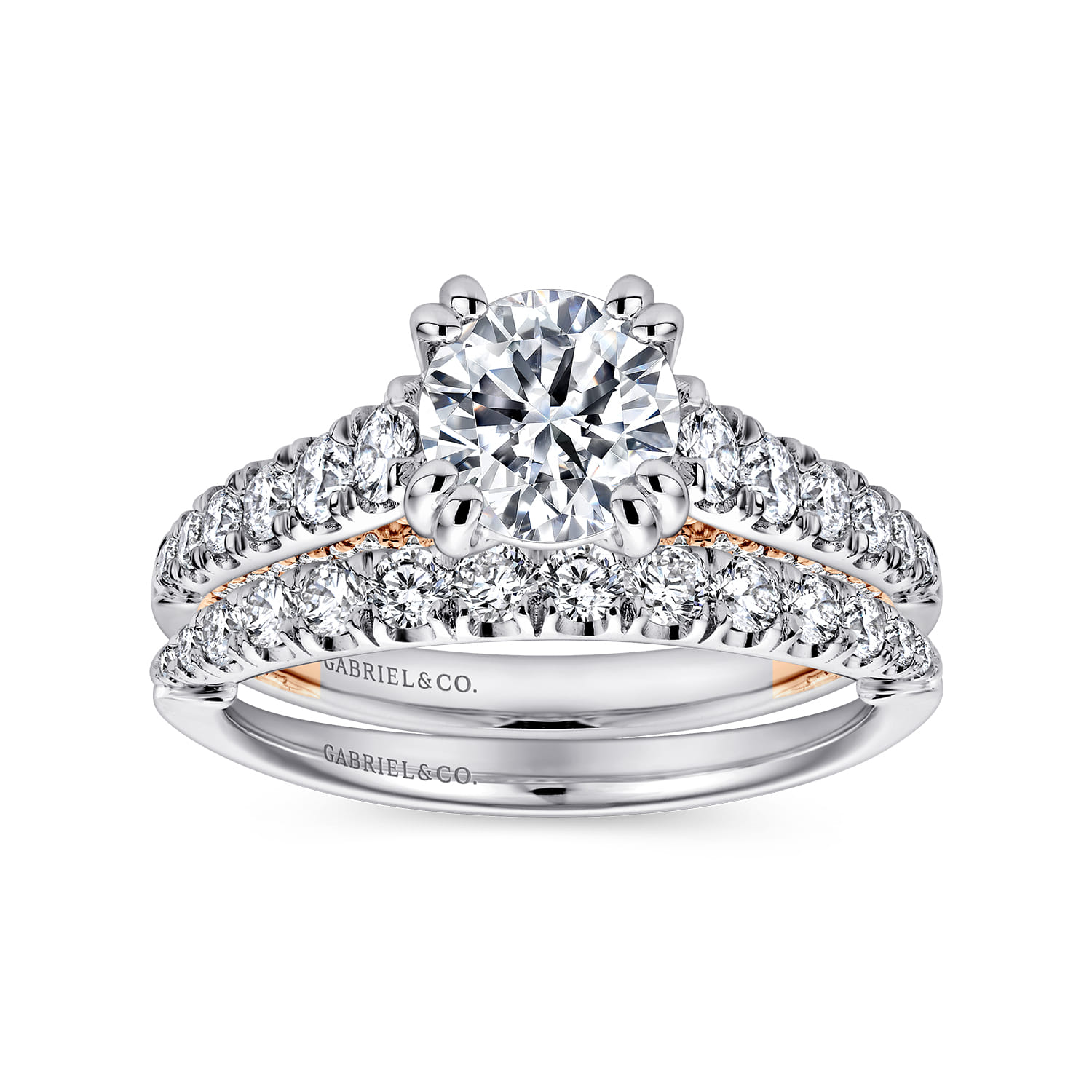 14K White Gold Matching Wedding Band - 0.3 ct - Shot 4