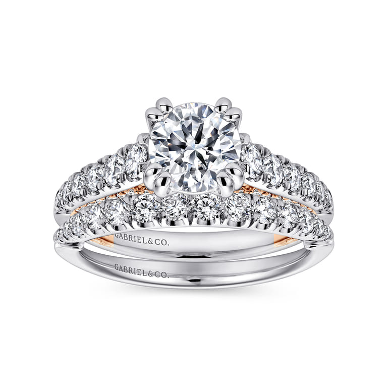 14K White Gold Matching Wedding Band - 0.3 ct - Shot 4