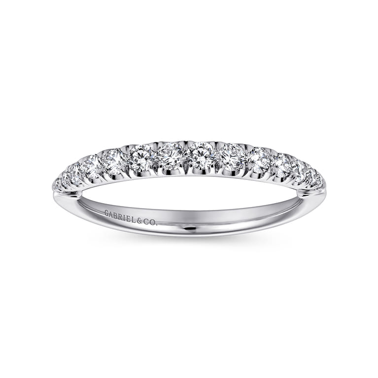 14K White Gold Matching Wedding Band - 0.3 ct - Shot 5