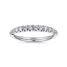 14K White Gold Matching Wedding Band - 0.3 ct