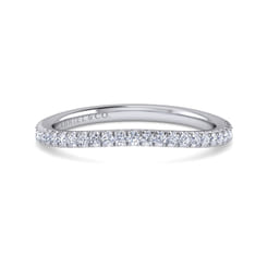 14K White Gold Matching Wedding Band