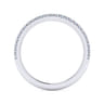 14K White Gold Matching Wedding Band - 0.18 ct