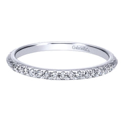 14K White Gold  Matching Wedding Band