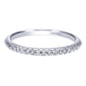 14K White Gold  Matching Wedding Band - 0.1 ct