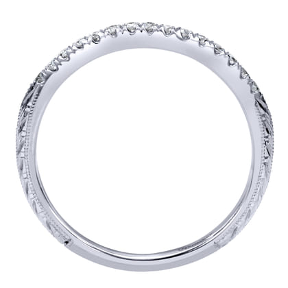 14K White Gold  Matching Wedding Band