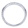 14K White Gold  Matching Wedding Band - 0.1 ct
