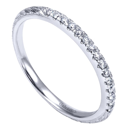 14K White Gold  Matching Wedding Band