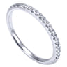 14K White Gold  Matching Wedding Band - 0.1 ct