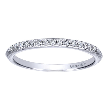 14K White Gold  Matching Wedding Band