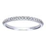 14K White Gold  Matching Wedding Band - 0.1 ct