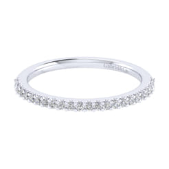 14K White Gold Matching Wedding Band