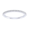 14K White Gold Matching Wedding Band - 0.17 ct