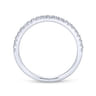 14K White Gold  Matching Wedding Band - 0.18 ct