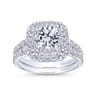 14K White Gold  Matching Wedding Band - 0.18 ct