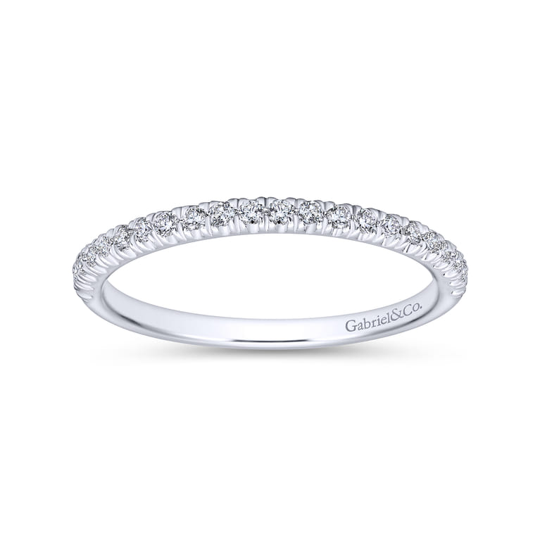 14K White Gold  Matching Wedding Band - 0.18 ct - Shot 5