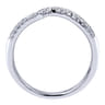 14K White Gold  Matching Wedding Band - 0.12 ct
