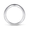 14K White Gold Matching Wedding Band - 0.19 ct