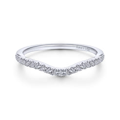 14K White Gold Matching Wedding Band