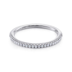 14K White Gold Matching Wedding Band