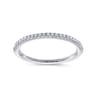 14K White Gold Matching Wedding Band - 0.11 ct
