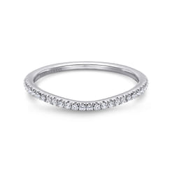 14K White Gold Matching Wedding Band