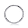 14K White Gold Matching Wedding Band - 0.13 ct