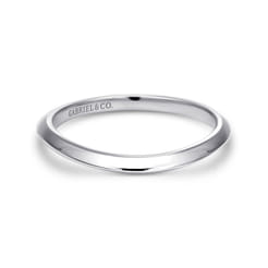 14K White Gold Matching Wedding Band