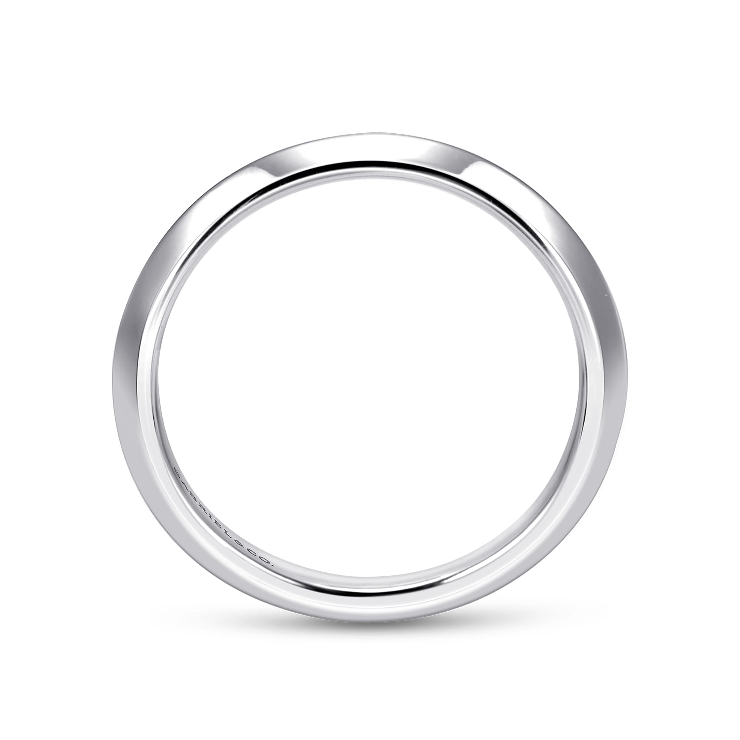 14K White Gold Matching Wedding Band - Shot 2