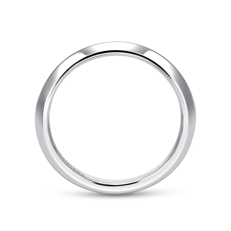 14K White Gold Matching Wedding Band - Shot 2