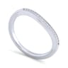 14K White Gold Matching Wedding Band - 0.05 ct