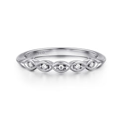 14K White Gold Matching Wedding Band