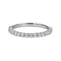 14K White Gold Matching Wedding Band