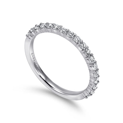 14K White Gold Matching Wedding Band