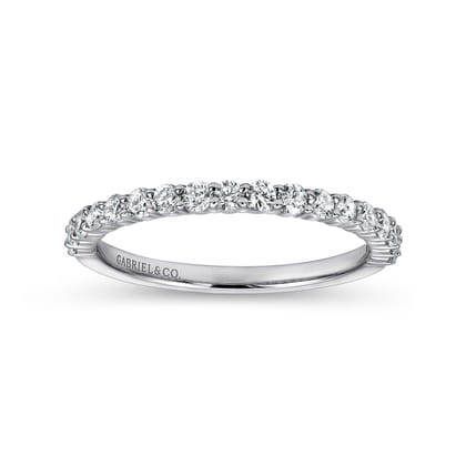 14K White Gold Matching Wedding Band