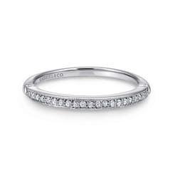 14K White Gold Matching Wedding Band