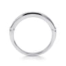 14K White Gold Matching Wedding Band - 0.09 ct