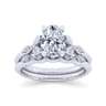 14K White Gold Matching Wedding Band - 0.03 ct