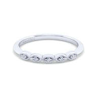 14K White Gold Matching Wedding Band