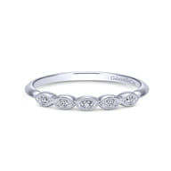 14K White Gold Matching Wedding Band