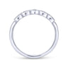 14K White Gold Matching Wedding Band - 0.03 ct