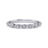 14K White Gold Matching Wedding Band