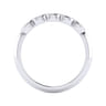 14K White Gold Matching Wedding Band - 0.03 ct