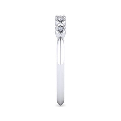14K White Gold Matching Wedding Band