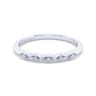 14K White Gold Matching Wedding Band - 0.03 ct