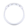 14K White Gold Matching Wedding Band - 0.03 ct