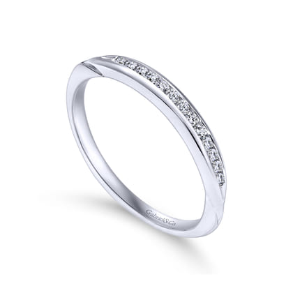 14K White Gold Matching Wedding Band