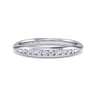 14K White Gold Matching Wedding Band - 0.19 ct