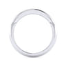 14K White Gold Matching Wedding Band - 0.19 ct