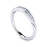 14K White Gold Matching Wedding Band - 0.19 ct